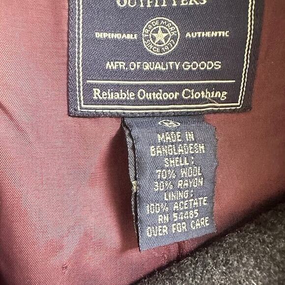 AMERICAN EAGLE Charcoal Grey Wool Peacoat Jacket Coat Size Medium Womens Pocket - Picture 4 of 5